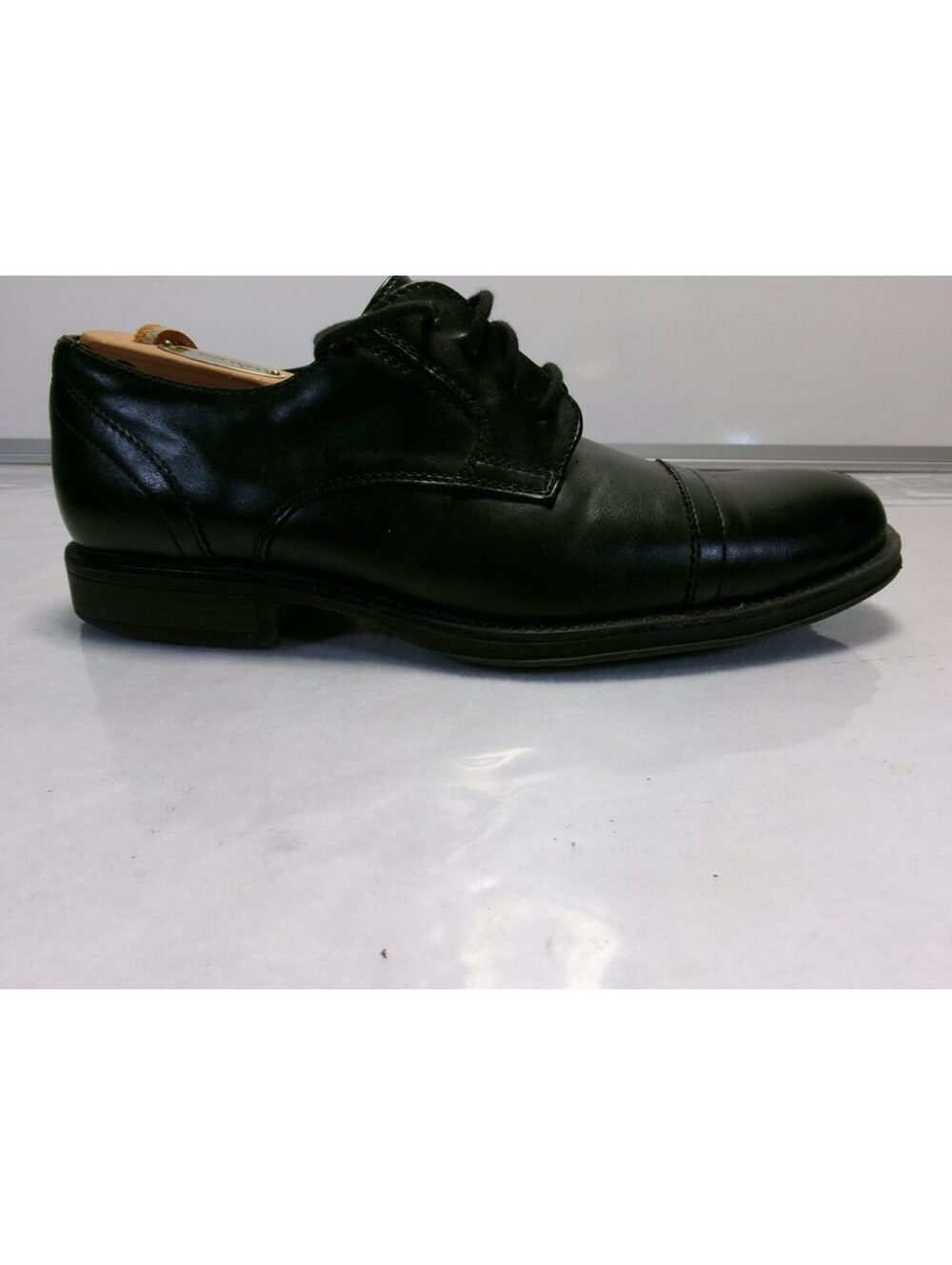 George Men's Black Cap Toe Oxford Dress Shoes Size 7.5